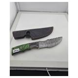 Handmade Damascus Steel Tracker Knife Sheath