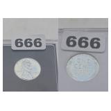 1943 D Steel Lincoln Wheat Penny Black Core