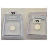 1964 Roosevelt Silver Dime ICG Brilliant Unc