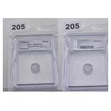 ICG Genuine Egyptian Montu Antiqued Silver Coin