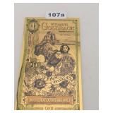 2024 WYOMING 1 GOLDBACK 1/1000 24K GOLD NOTE