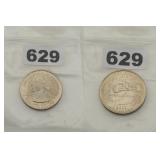 2002 P Indiana Statehood Quarter Copper Nickel