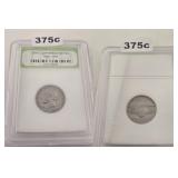 1952 JEFFERSON NICKEL INB SLABBED COIN LOT