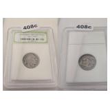 INB Graded Indian Head Buffalo Nickel Coin