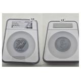 2021 Cook Is. Silver Athena Owl MS 70 NGC Slab