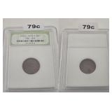 1938 Early Lincoln Wheat Penny Copper INB Slab