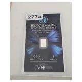 Benchmark Strategic Metals .999 Fine Silver