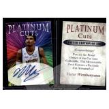 Wembanyama Platinum Cuts Facsimile Auto