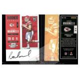 Mahomes 2017 Rookie Ticket Red Rookie Reprint