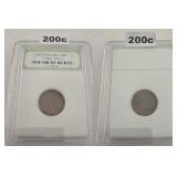 1950-S San Francisco Copper Wheat Cent INB Slab
