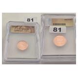 2025-D Copper Penny ICG MS66 RD Rare LYP Coin