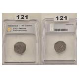 Pratihara Dynasty Silver Drachm ICG Slabbed