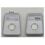 1942 M Mexico 20 Centavos Silver MS 65 NGC