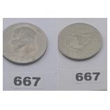 1972 D Eisenhower Eisenhower One Dollar Coin