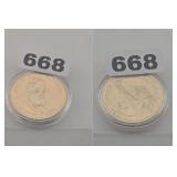 William Henry Harrison Presidential Dollar Copper