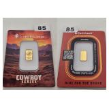 Scottsdale Mint 1/100 oz Gold Rifleman Bar