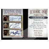 Iconic Ink Jordan Kobe LeBron Facsimile Autos