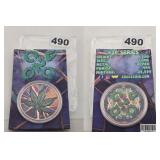 420 Series Cannabis Leaf .999 Copper Round