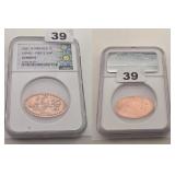 2021 DISNEY PIRATE SHIP ELONGATED COPPER NGC