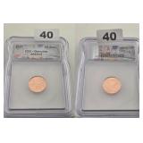 2017 Greece 1C Euro Copper ICG Slabbed Coin