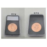 Jimmy Carter Presidential Copper Medal Slab
