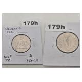 1982 Ireland 5 Pence Copper-Nickel Bull Coin