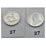 2022 South Africa Krugerrand Fine Silver R1