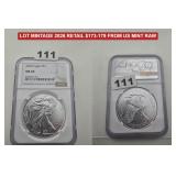 2026 W SILVER EAGLE MS69 NGC LOW MINTAGE RARE
