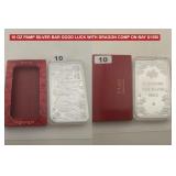 PAMP SUISSE DRAGON 10 OZ FINE SILVER 999.0 BAR