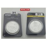 2023 Niue Czech Lion Silver .999 PCGS Holder