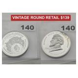 2020 COOK ISLANDS BRIGHAM YOUNG SILVER COIN