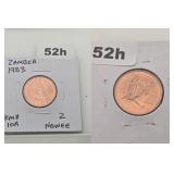 1983 Zambia Two Ngwee Copper Uncirculated Coin