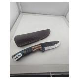 Custom Hand Forged Hunting Knife with Sheath