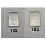 Johnson Matthey .999 Fine Silver Bullion Bar