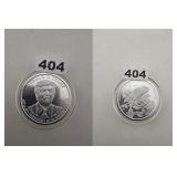 Donald Trump 45th 47th President Silver Round