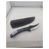 Custom Hand Forged Steel Knife Leather Sheath