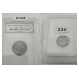 Rare Indian Head Buffalo Nickel Copper Slabbed