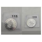 1981 WORLD WIDE MINT .999 FINE SILVER ROUND