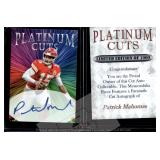 Patrick Mahomes Platinum Cuts Facsimile Auto