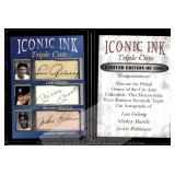 Iconic Ink Gehrig Mantle Robinson Facsimile Autos