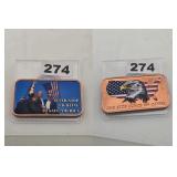 Donald Trump Fight Save America .999 Copper Bar