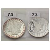 1878 Morgan Silver Dollar .999 Silver 2oz