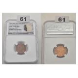 1909 VDB Lincoln Copper Cent NGC BU Bag Fragment