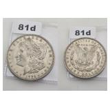 1921 Morgan Silver Dollar Uncirculated Coin
