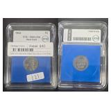 1943 Lincoln Steel Cent ICG Genuine Blue Slab