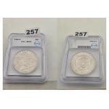 1885-O Morgan Silver Dollar ICG MS62 Coin