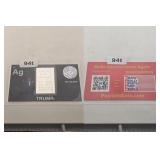 DONALD TRUMP PATRIOTS COIN .999 SILVER CARD