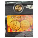 1943 24KT Gold Plated Steel Wheat Cent Coin