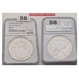 2022 W Burnished Silver Eagle MS69 NGC Coin