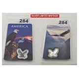COLORIZED AMERICA EAGLE .999 SILVER LOW MINTAGE